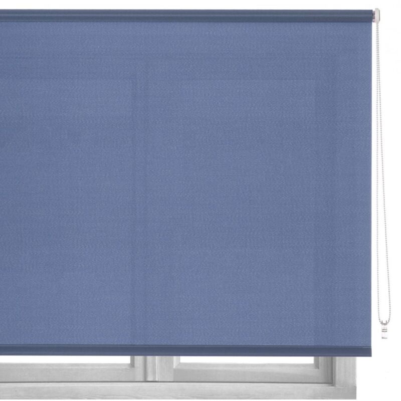 

Estor enrollable azul de tela de 100x250 cm