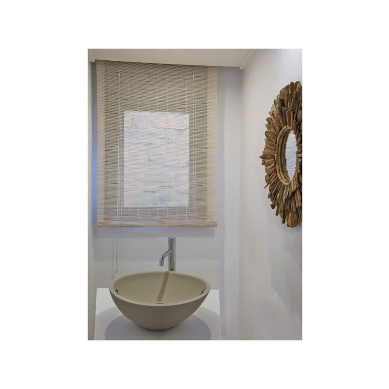 

Estor Enrollable Bambú Natural Yeso 120X175