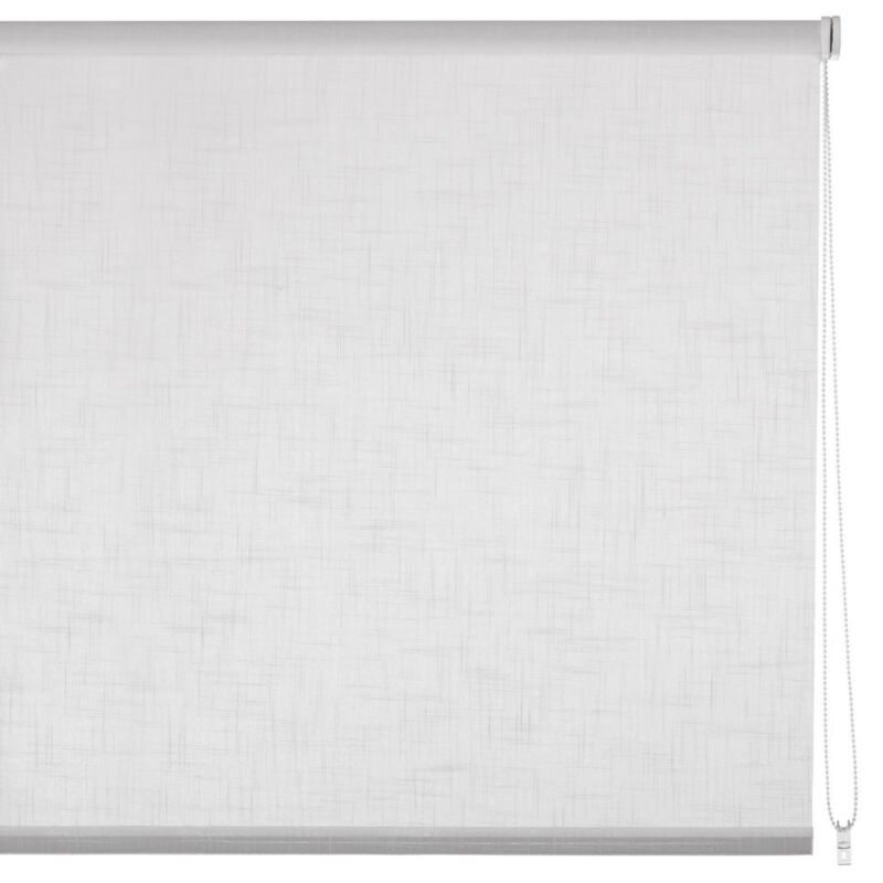 

Estor enrollable blanco de tela de 80x250 cm