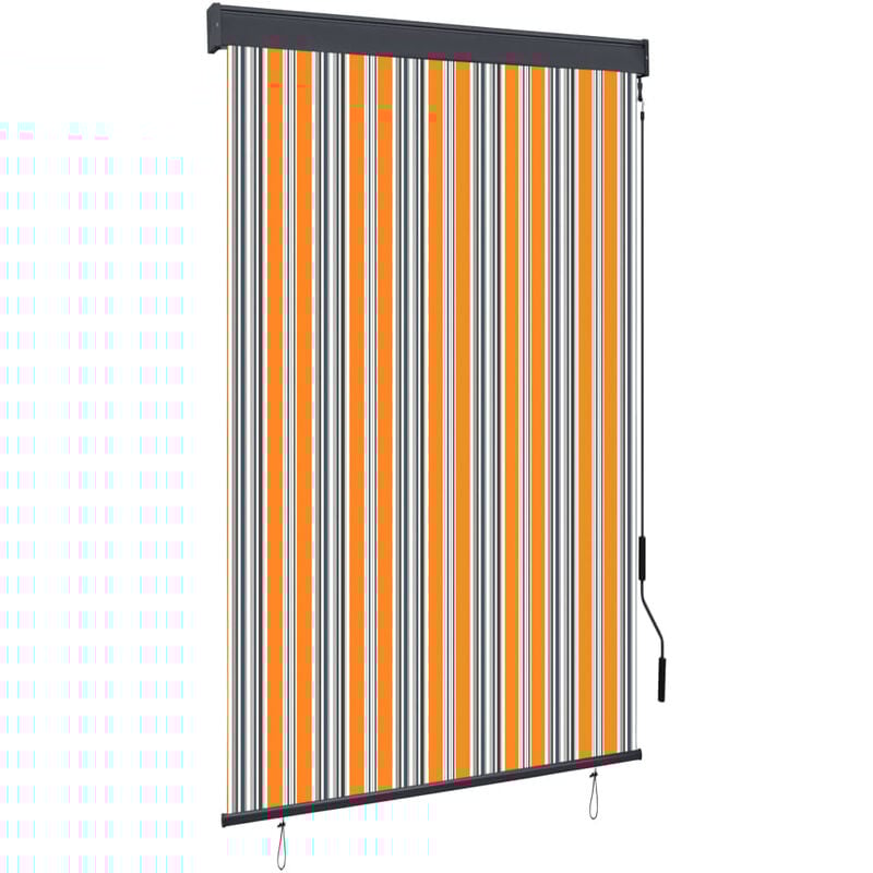 

Estor enrollable de exterior amarillo y azul 120x250 cm