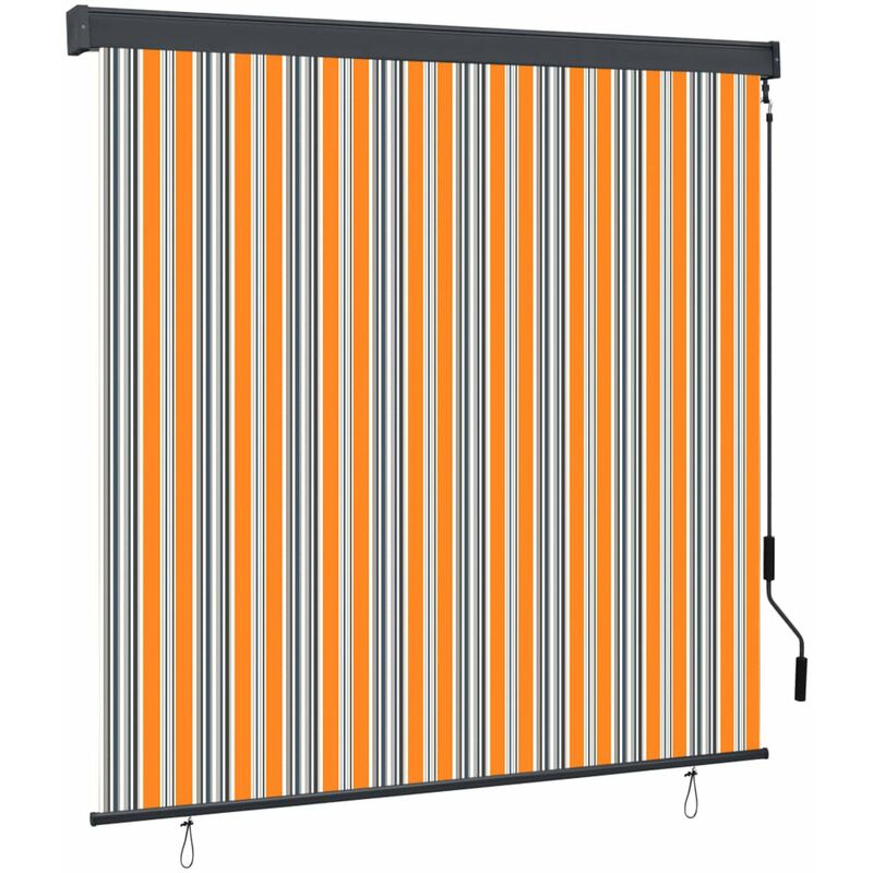 

Estor enrollable de exterior amarillo y azul 170x250 cm