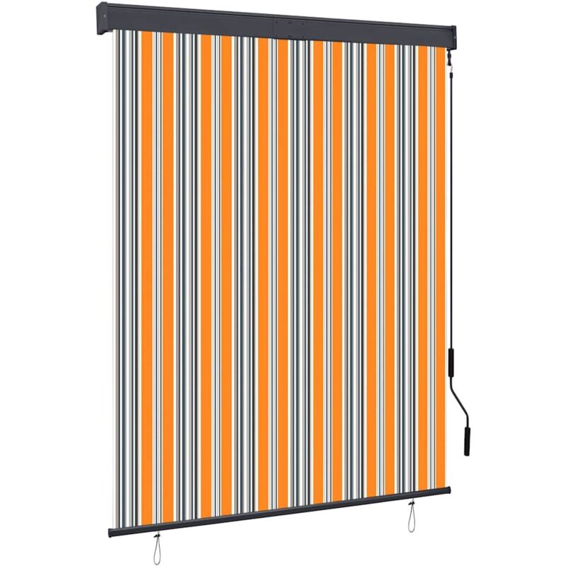 

vidaXL Estor enrollable de exterior amarillo y azul 140x250 cm - Amarillo