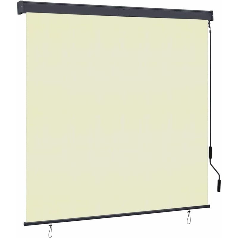 

vidaXL Estor enrollable de exterior color crema 160x250 cm - Crema