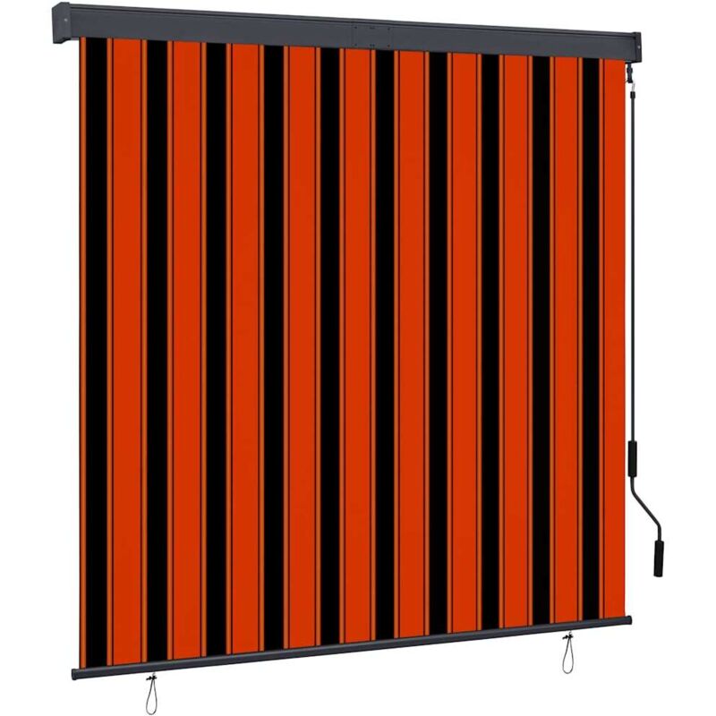 

vidaXL Estor enrollable de exterior naranja y marrón 160x250 cm - Naranja