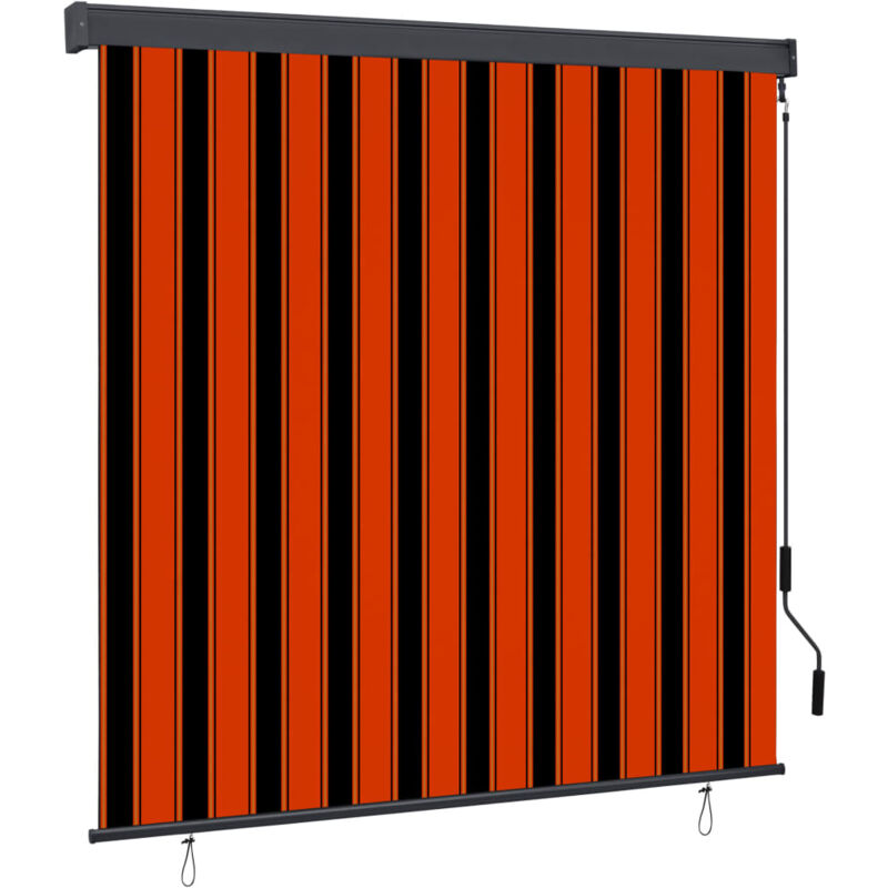 

vidaXL Estor enrollable de exterior naranja y marrón 170x250 cm - Naranja