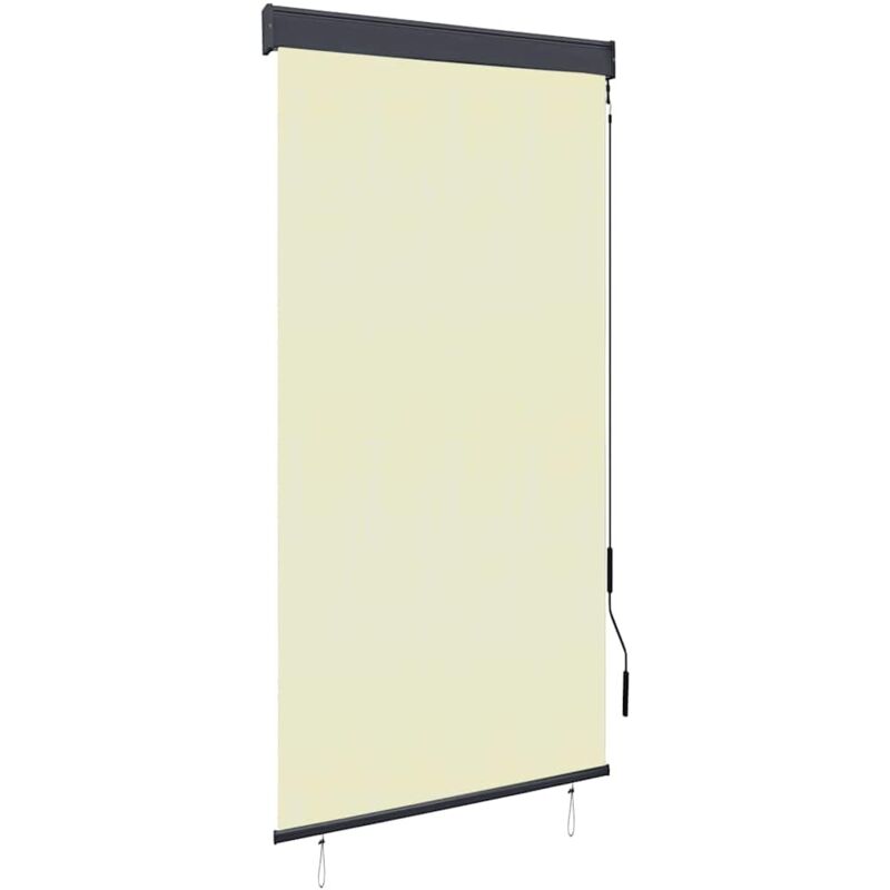 

vidaXL Estor enrollable de exterior color crema 80x250 cm - Crema
