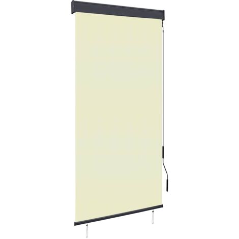 Estor enrollable de exterior color crema 100x250 cm