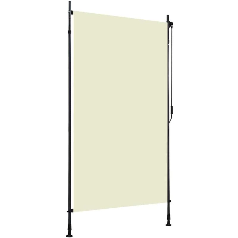 

vidaXL Estor enrollable de exterior color crema 120x270 cm - Crema