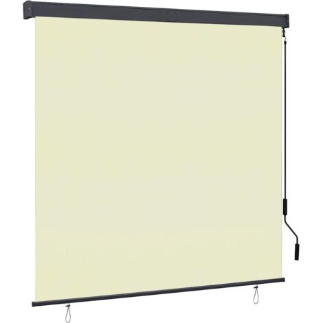 Estor enrollable de exterior color crema 160x250 cm