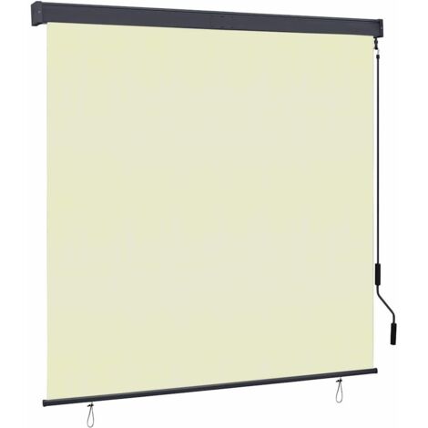 Estor enrollable de exterior color crema 160x250 cm vidaXL