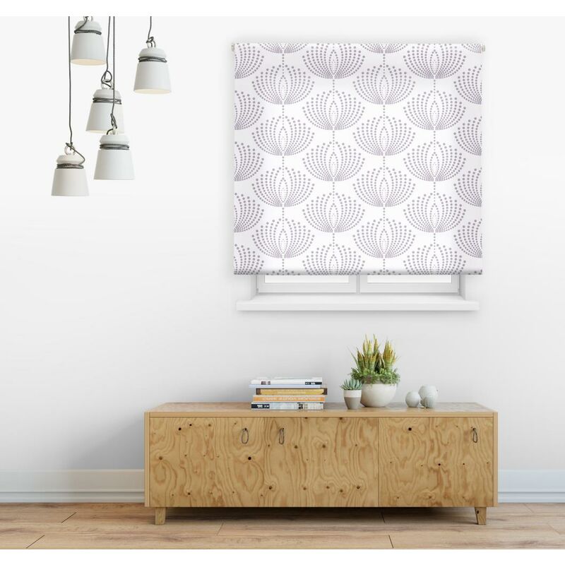 

Estor Enrollable Happystor Acacia Estampado Digital Fantasia Hueso-Morado 120x180cm