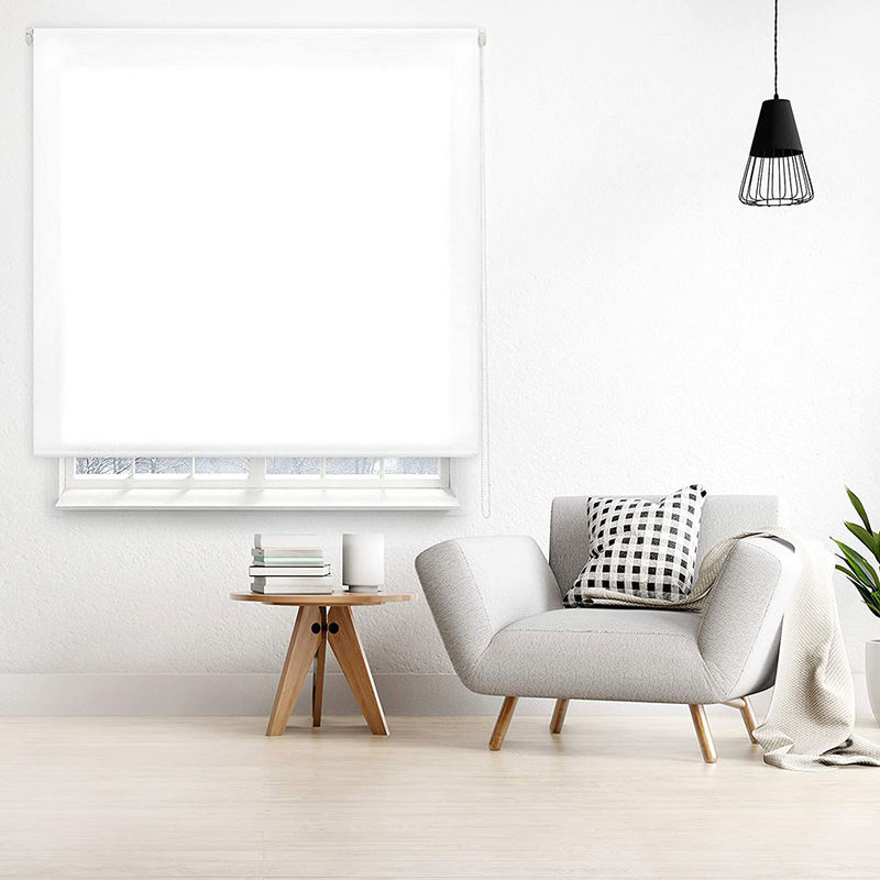 

Estor Enrollable Clear Traslúcido Liso 100-Blanco optico 85x175cm - Happystor