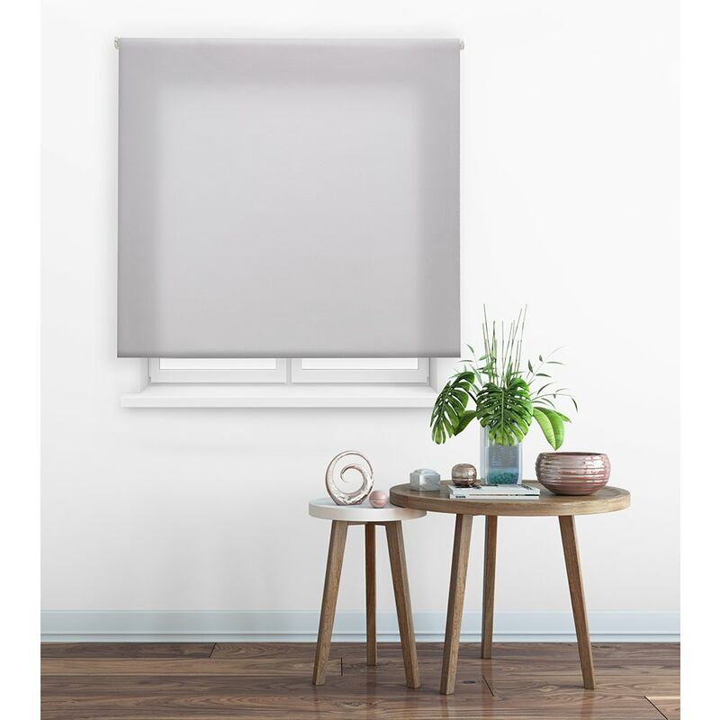 

Estor Enrollable Clear Traslúcido Liso 106-Gris Plata 170x250cm - Happystor