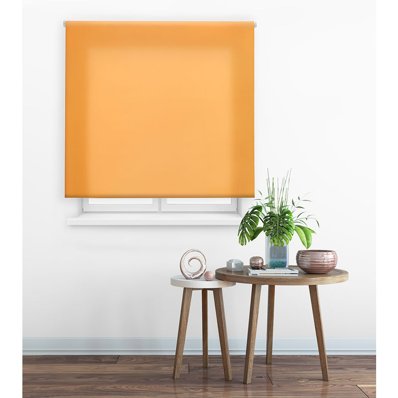 

Estor Enrollable Clear Traslúcido Liso 107-Naranja 70x175cm - Happystor