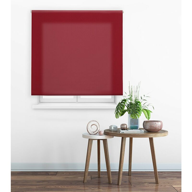 

Estor Enrollable Clear Traslúcido Liso 108-Burdeos 55x250cm - Happystor