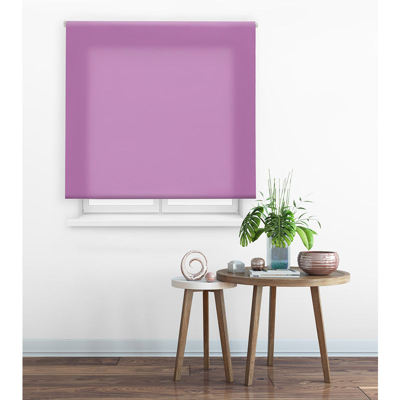 

Estor Enrollable Clear Traslúcido Liso 113-Morado 65x175cm - Happystor