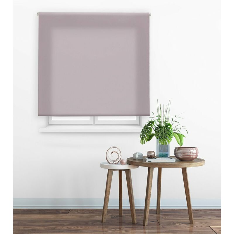 

Estor Enrollable Clear Traslúcido Liso 115-Marrón Pastel 120x175cm - Happystor