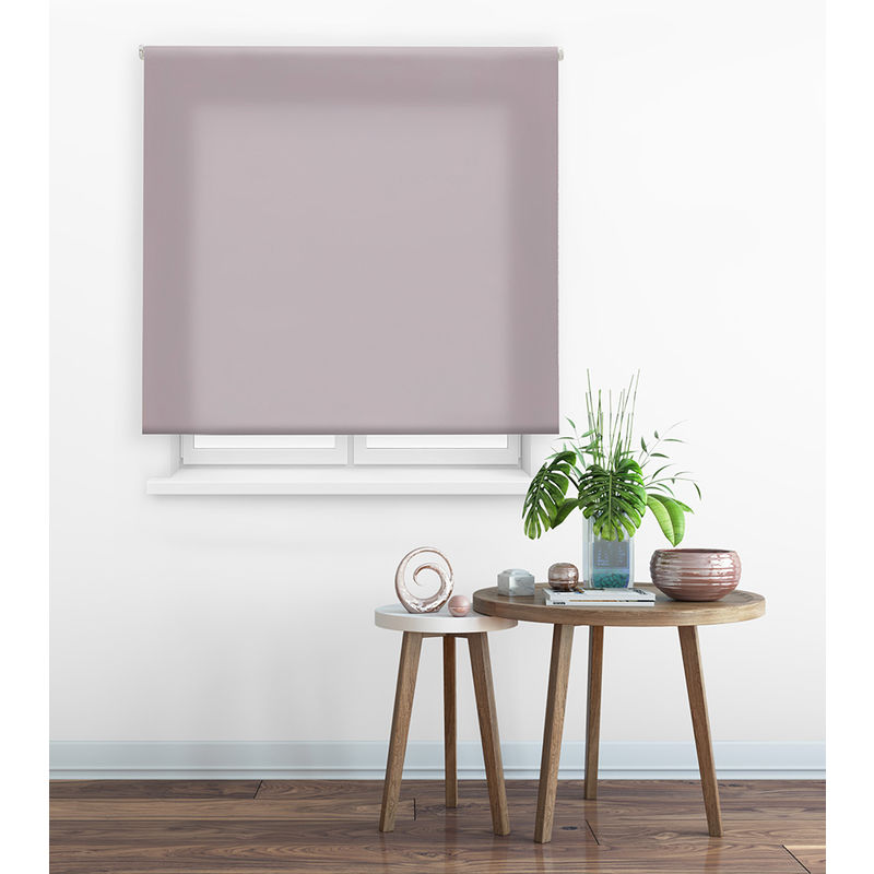 

Estor Enrollable Clear Traslúcido Liso 115-Marrón Pastel 145x175cm - Happystor