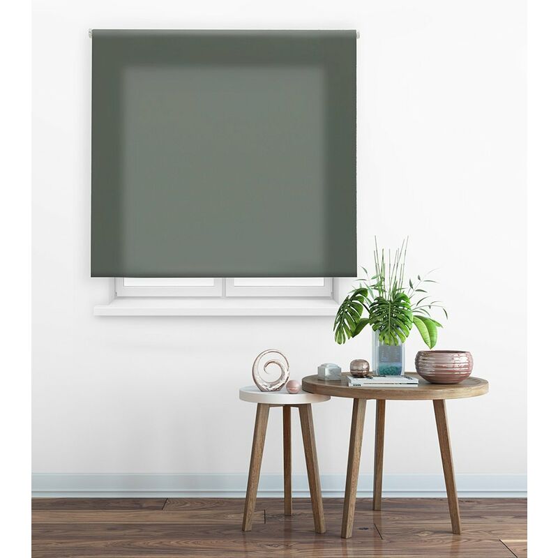 

Estor Enrollable Clear Traslúcido Liso 117-Gris Pastel 65x175cm - Happystor