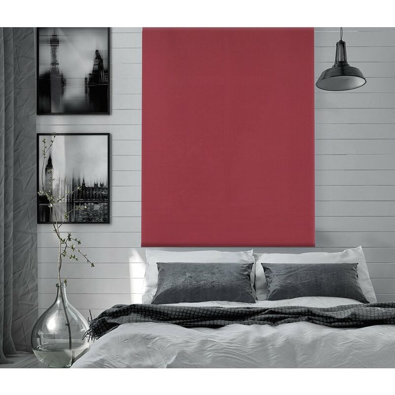 

Estor Enrollable Dark Opaco Liso 208-Burdeos 60x180cm - Happystor