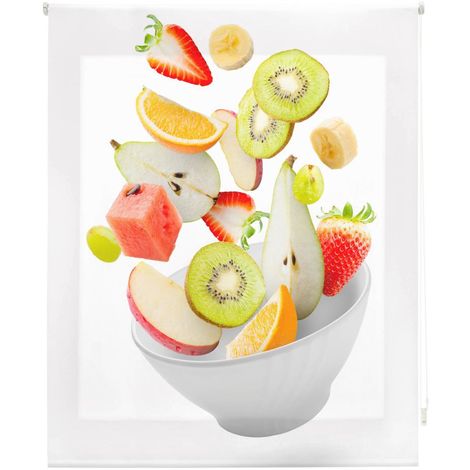 Estor Enrollable Digital Easyfix Cocina, Cascada De Frutas, De Ancho Por  Largo, 55x150 ,cms. con Ofertas en Carrefour