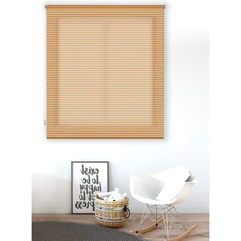 

Estor Enrollable Happystor Line Rayado Liso 107-Naranja 145x180cm
