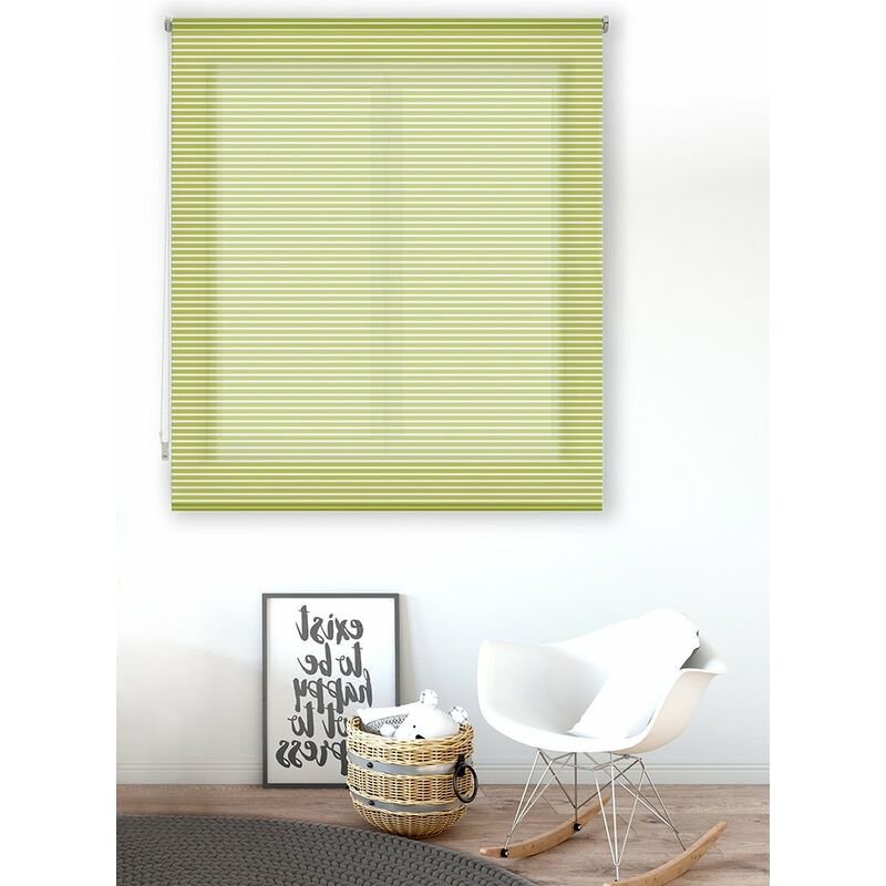 

Estor Enrollable Happystor Line Rayado Liso 110-Pistacho 170x180cm