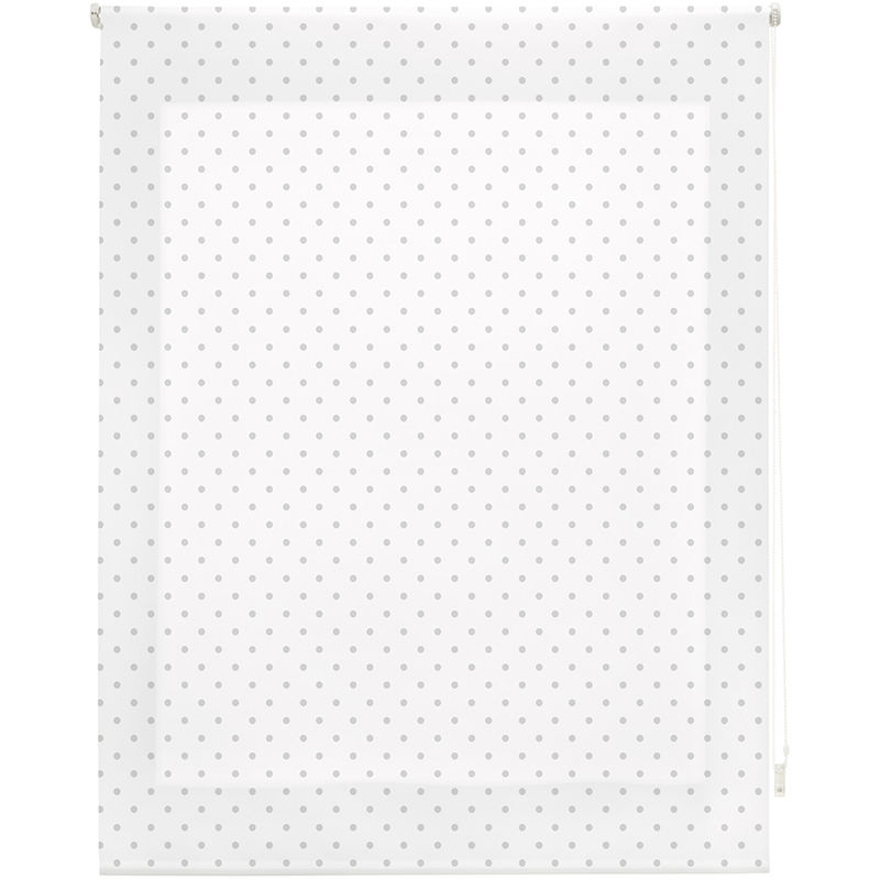 

Estor Enrollable Happystor Motas Estampado Digital Fantasia Blanco-Gris 85x180cm