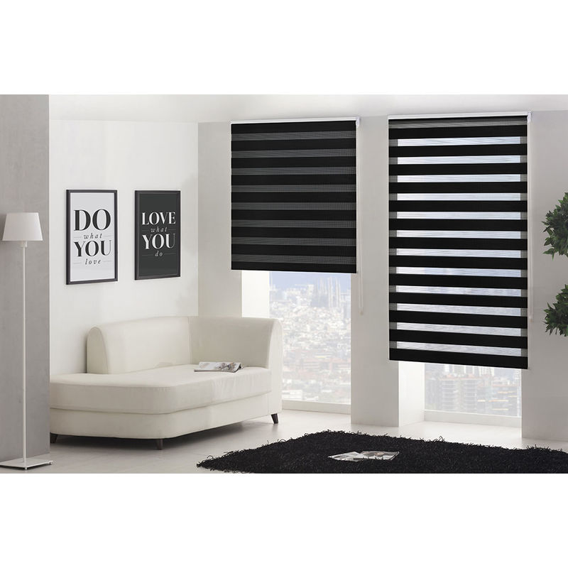 

Estor Enrollable Happystor Night Noche y Dia 304-Negro 80x180cm