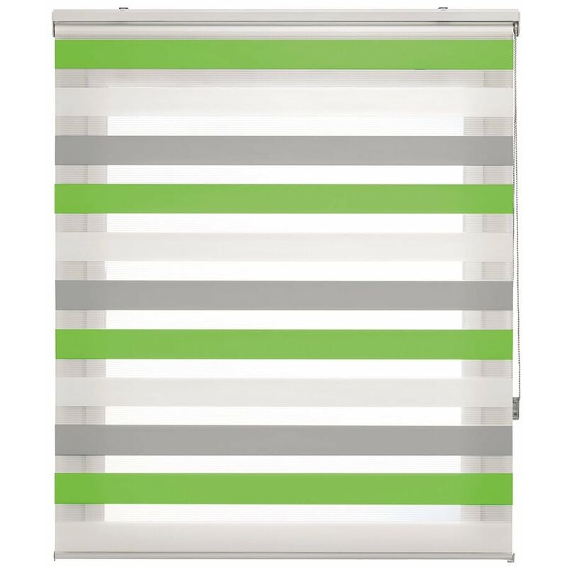 

Estor Enrollable Happystor TriNight Noche y Dia Liso 501 gris-pistacho 85x180cm
