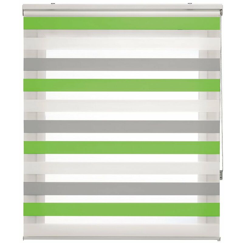 

Estor Enrollable Happystor TriNight Noche y Dia Liso 501 gris-pistacho 165x180cm