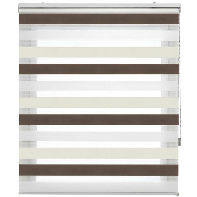 

Estor Enrollable Happystor TriNight Noche y Dia Liso 502 marrón-crema 70x180cm