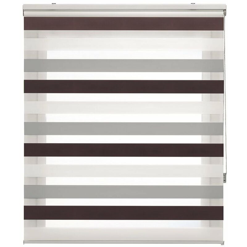 

Estor Enrollable Happystor TriNight Noche y Dia Liso 503 marrón-gris 50x180cm