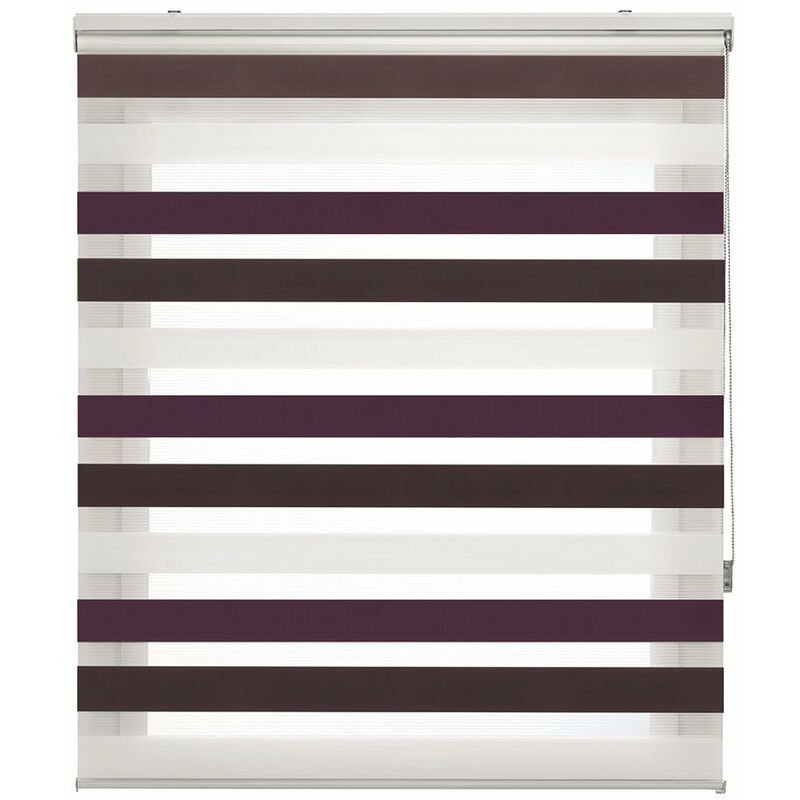 

Estor Enrollable Happystor TriNight Noche y Dia Liso 504 marrón-violeta 150x180cm