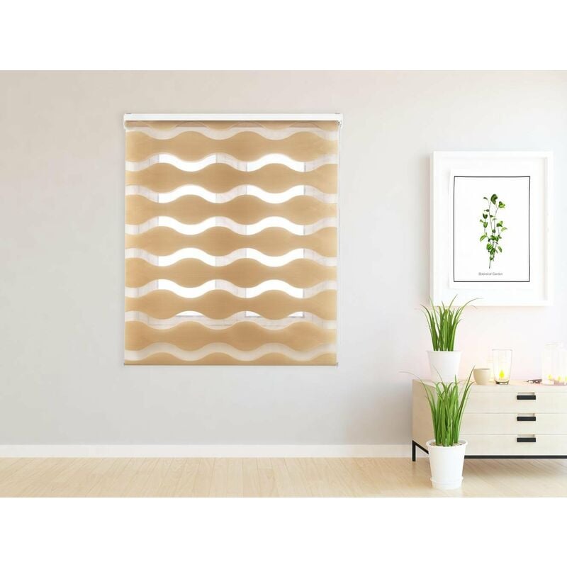 

Estor Enrollable Happystor Wave Noche y Dia Liso 307-beige 180x180cm