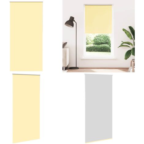 Estor Enrollable Opaco Amarillo 110x230 cm Tela Ancho 105,7 cm - Persiana opaca - Privacidad