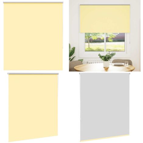 Estor Enrollable Opaco Amarillo 135x150 cm Tela Ancho 131,6 cm - Persiana opaca - Privacidad