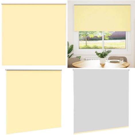 Estor Enrollable Opaco Amarillo 155x150 cm Tela Ancho 151,6 cm - Persiana opaca - Privacidad