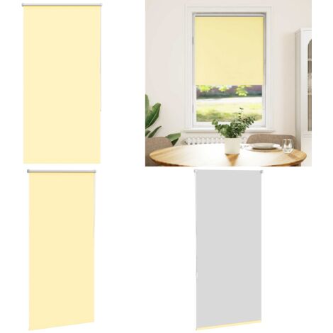 Estor Enrollable Opaco Amarillo 70x150 cm Tela Ancho 65,7 cm - Persiana opaca - Privacidad