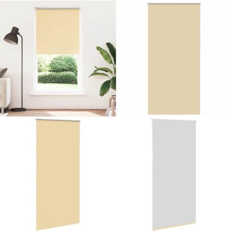 Estor Enrollable Opaco Beige 105x230 cm Tela Ancho 100,7 cm - Persiana opaca - Privacidad