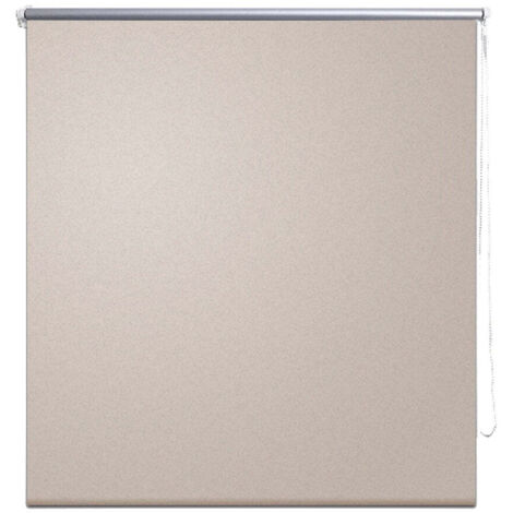 Estor enrollable opaco beige 120 x 175 cm cortina de ventana protección visual persiana enrollable 4102019