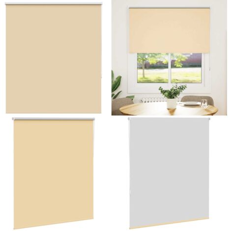 Estor Enrollable Opaco Beige 120x175 cm Tela Ancho 116,6 cm - Privacidad - Control de luz