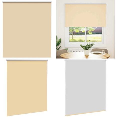 Estor Enrollable Opaco Beige 130x150 cm Tela Ancho 126,6 cm - Privacidad - Control de luz