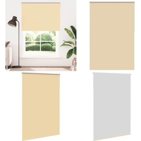 Estor Enrollable Opaco Beige 160x230 cm Tela Ancho 156,6 cm - Persiana opaca - Privacidad