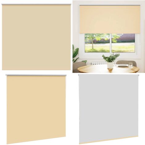 Estor Enrollable Opaco Beige 165x130 cm Tela Ancho 161,6 cm - Persiana opaca - Privacidad