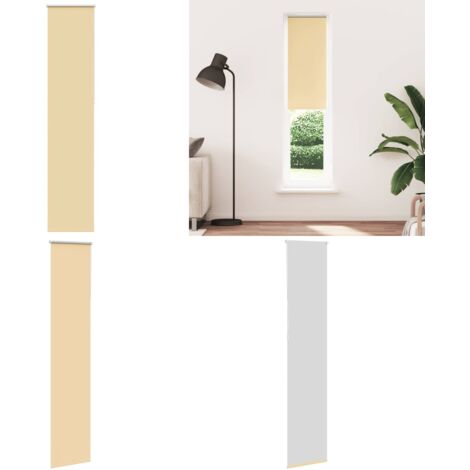 Estor Enrollable Opaco Beige 45x210 cm Tela Ancho 40,7 cm - Privacidad - Control de luz
