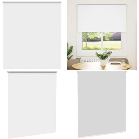 Estor Enrollable Opaco blanco 125x130 cm Tela Ancho 121,6 cm - Privacidad - Control de luz