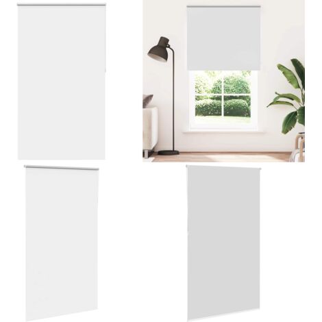 Estor Enrollable Opaco Blanco 140x210 cm Tela Ancho 136,6 cm - Persiana opaca - Privacidad