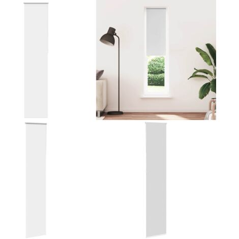 Estor Enrollable Opaco Blanco 50x210 cm Tela Ancho 45,7 cm - Persiana opaca - Privacidad
