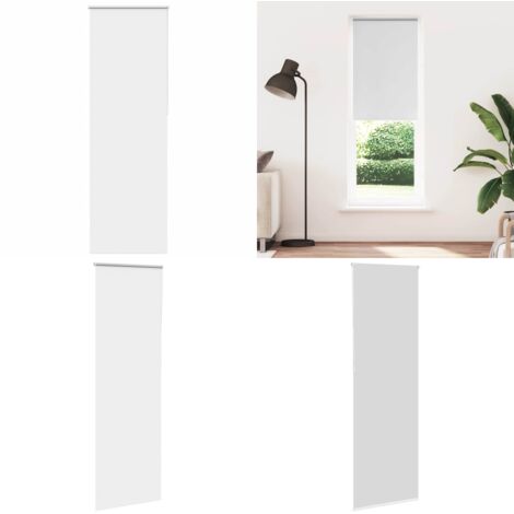 Estor Enrollable Opaco Blanco 85x210 cm Tela Ancho 80,7 cm - Privacidad - Control de luz